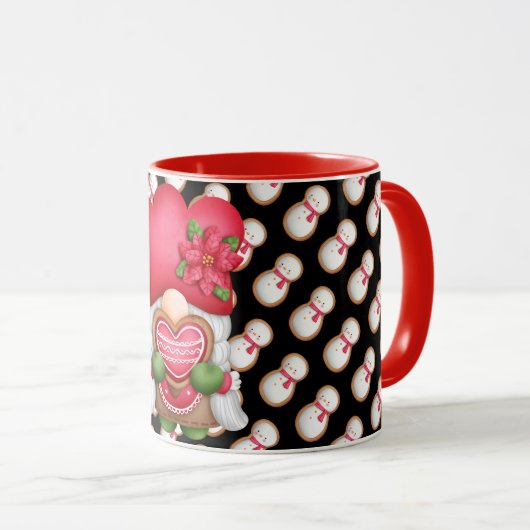 Snowman Gnome past de Mok van de Kleur aan (Voorkant rechts)