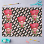 Snowman Gnome past kleur aan Tissuepapier (Craft)