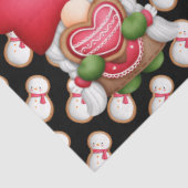 Snowman Gnome past kleur aan Tissuepapier (Detail)