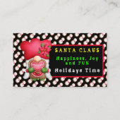 Snowman Gnome past Kleur en Tekst aan Visitekaartje (Voorkant)