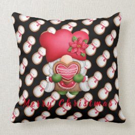 Snowman Gnome past Tekst en Kleur 20-inch X20" aan Kussen