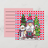 Snowman gnome Xmas Tree Holiday en Seizoensgebonde (Voorkant / Achterkant)