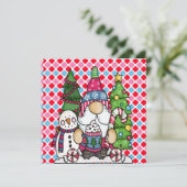 Snowman gnome Xmas Tree Holiday en Seizoensgebonde (Staand voorkant)