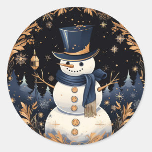 Snowman Gold verlaat Sticker