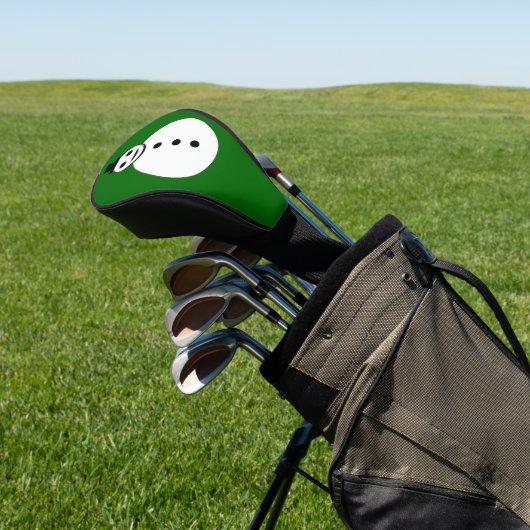 Snowman Golf-Hoesje voor kerstglimlachen Golfheadcover (Insitu)