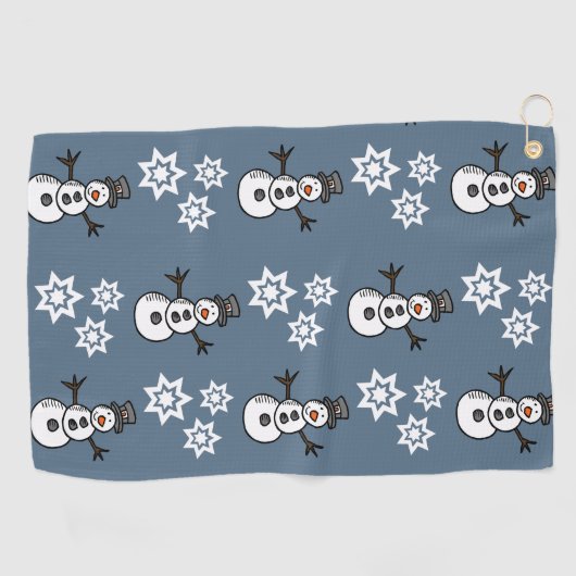 Snowman Golfhanddoek (Horizontaal)