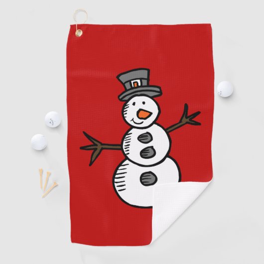 Snowman Golfhanddoek (Insitu)