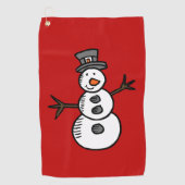 Snowman Golfhanddoek (Voorkant)