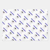 Snowman Graduation  Inpakpapier Vel (Voorkant)