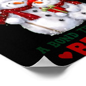 Snowman Grandma And Grandson A Bond That Can't Be  Poster (Hoek)