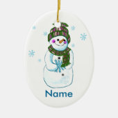 Snowman Granny custom ornament (Voorkant)