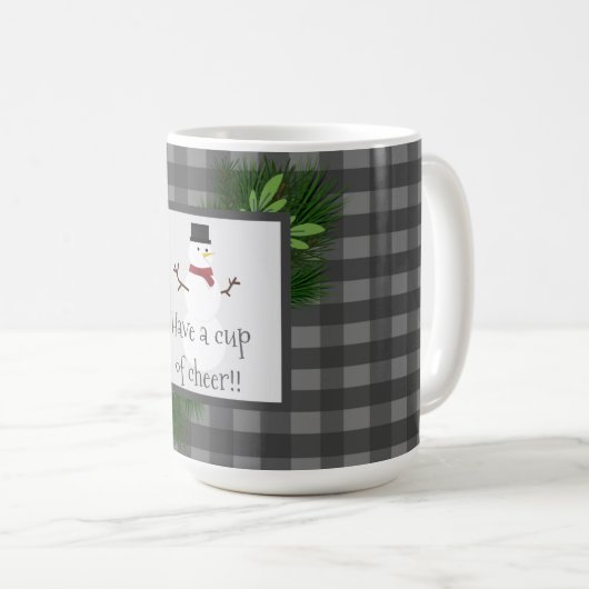 Snowman Gray Buffalo Mok (Voorkant rechts)