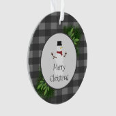Snowman Gray Buffalo Ornament (voorkant)