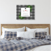 Snowman Gray Buffalo Play Canvas Afdrukken (Insitu (Slaapkamer))