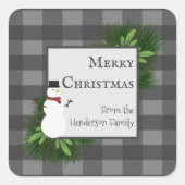 Snowman Gray Buffalo Plays Sticker (Voorkant)