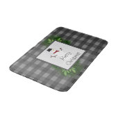 Snowman Gray Buffalo Pset Bath Mat (Gekanteld)