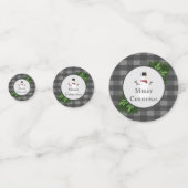 Snowman Gray Buffalo Pset Table Confetti (Voorkanten)