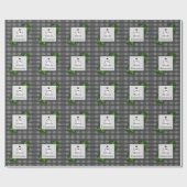 Snowman Gray Buffalo-speldenpapier Cadeaupapier (Vlak)