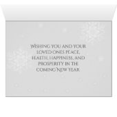 Snowman Gray Buffalo Wenskaart (Binenzijde Horizontaal (Onderkant))