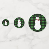 Snowman Green Buffalo Play Table Confetti (Achterkanten)