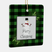 Snowman Green Buffalo Plays Ornament (Rechts)