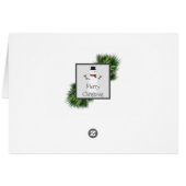 Snowman Green Buffalo Wenskaart (Achterkant Horizontaal)