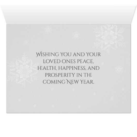 Snowman Green Buffalo Wenskaart (Binenzijde Horizontaal (Onderkant))