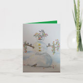 snowman greeting card kaart (Voorkant)