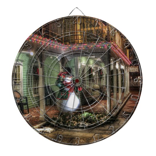 Snowman Greetings Dartbord (Voorkant)