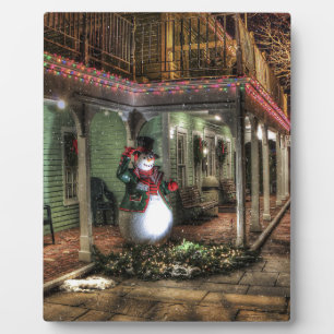 Snowman Greetings Fotoplaat