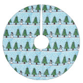 Snowman Greetings Kerstboom Rok (Voorkant)