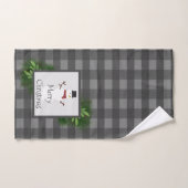Snowman Grey Buffalo Pset Towel set Bad Handdoek (Handdoek)