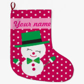 Snowman Grote Kerstsok (Voorkant)