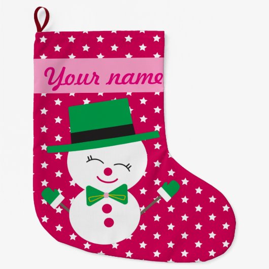 Snowman Grote Kerstsok (Voorkant)