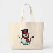 Snowman Grote Tote Bag (Voorkant)