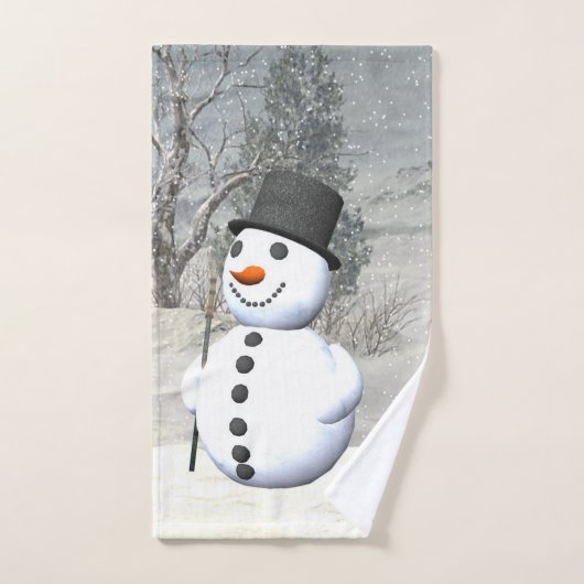 Snowman-handdoekset Bad Handdoek (Handdoek)