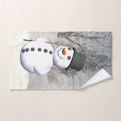 Snowman-handdoekset Bad Handdoek (Handdoek)