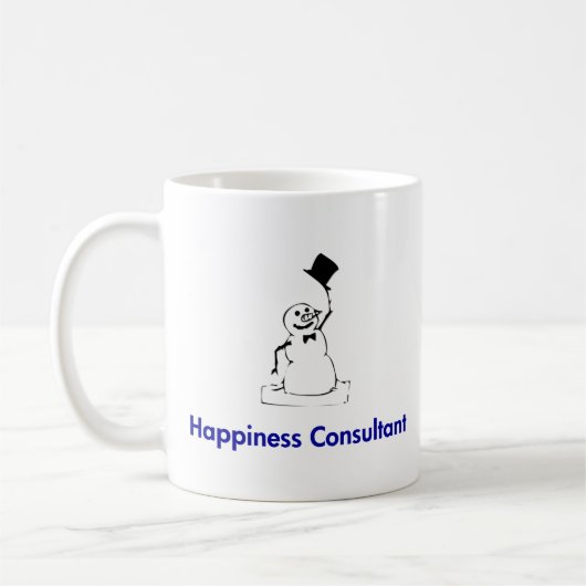 Snowman Happiness Consultant Koffiemok (Links)