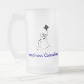 Snowman Happiness Consultant Matglas Bierpul (Links)