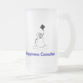 Snowman Happiness Consultant Matglas Bierpul