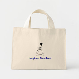 Snowman Happiness Consultant Mini Tote Bag