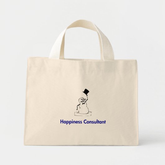 Snowman Happiness Consultant Mini Tote Bag (Voorkant)