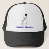 Snowman Happiness Consultant Trucker Pet (Voorkant)