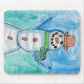 Snowman Happiness - Kinder kunst voor CHOC Muismat (Voorkant)