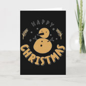 Snowman Happy Christmas  Kaart (Voorkant)