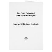 Snowman "HAPPY NEW YEAR"-kaart (Achterkant)