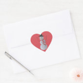 Snowman Hart Sticker (Envelop)