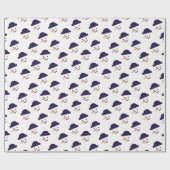 Snowman Head kerstcadeau Cadeaupapier (Vlak)