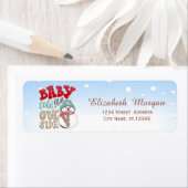 Snowman, het is koud buiten, kerst erg etiket (Insitu)