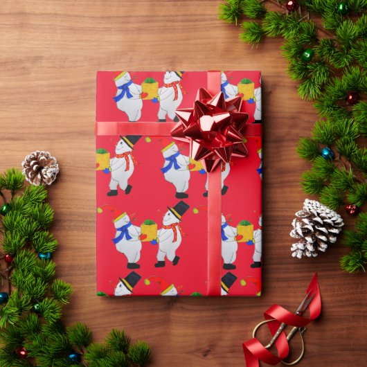 SNOWMAN HIER IS JE CHRISTMAS GIFT WRAPPING PAPIER (Feestdagen Geschenken)